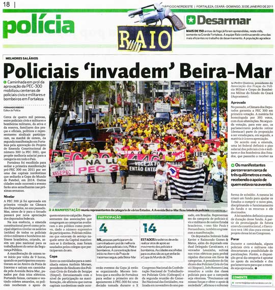Policiais invadem Beira-Mar